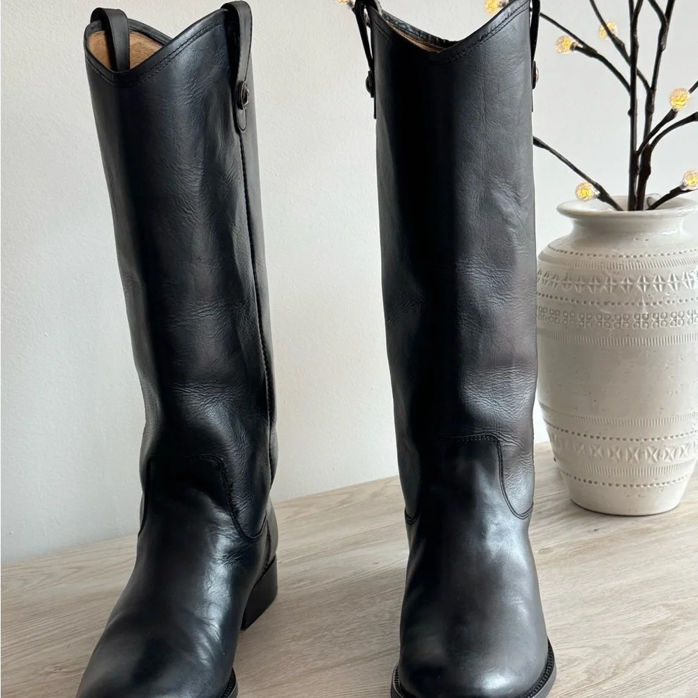 Frye Melissa Buckle Boot Extended Calf - Picture 2 of 10